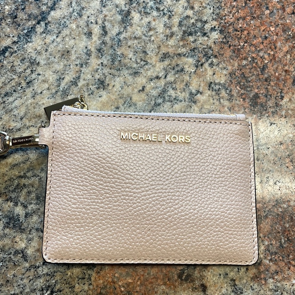 Michael Kors card holder Cream/Almost Pinkish Color